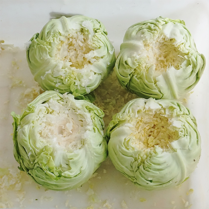  商用大白菜去芯切割加工机